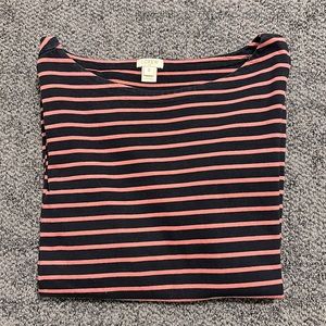 J Crew Factory Striped Cotton Shirt (Size S)